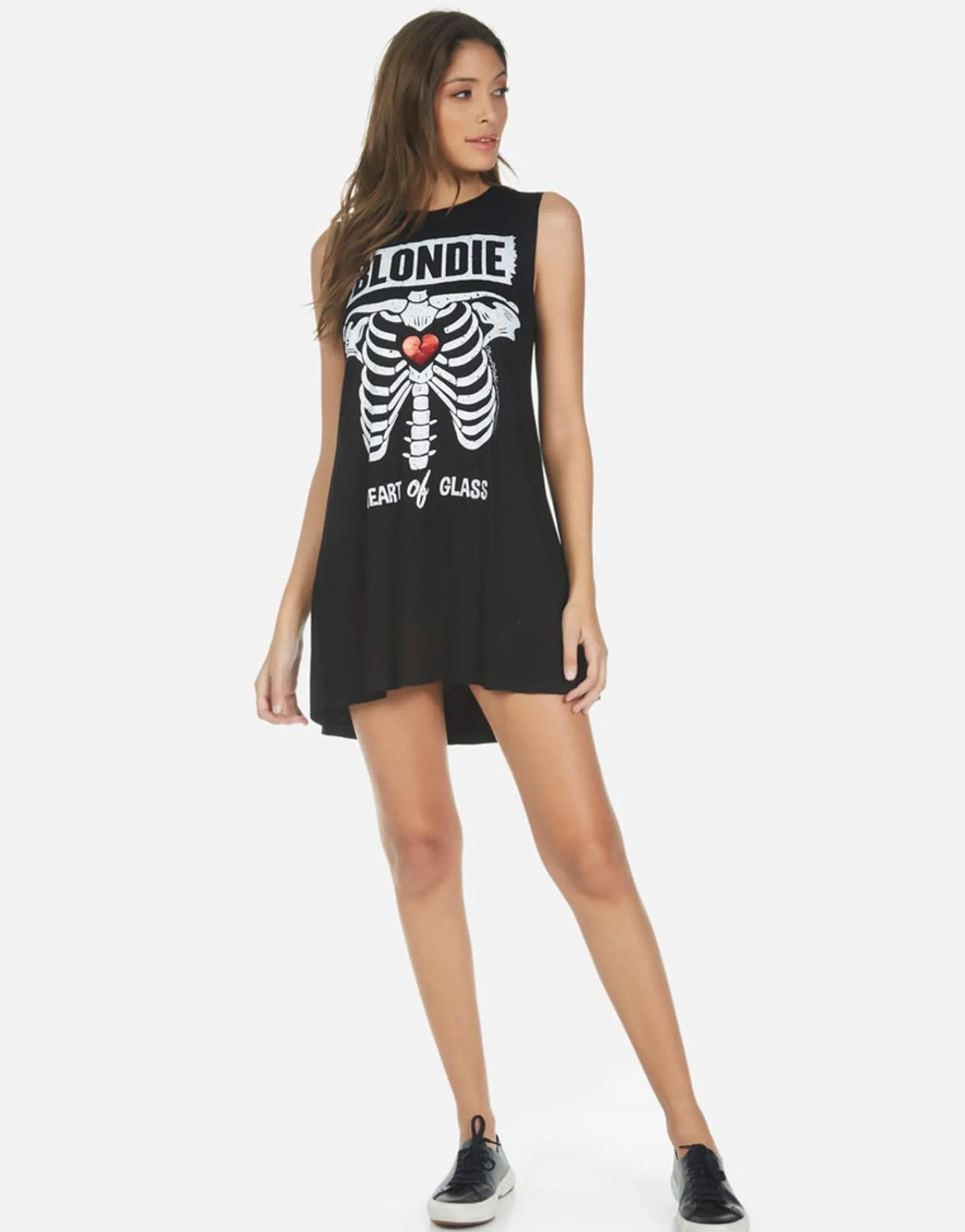 Best Blondie Heart Sleeveless Mini Dress | Deanna By Women Dresses