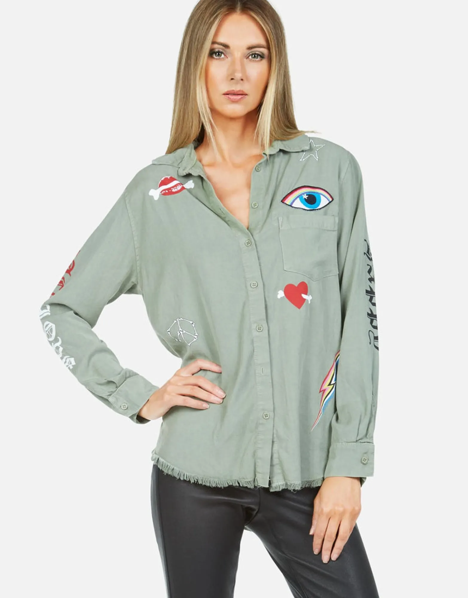 Cheap Bone Elements L/S Button Up Shirt | Sloane By Women Long Sleeve