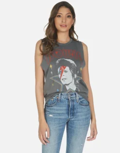 Cheap Bowie 1973 Tour Concert Tank | Kinzington By Women Tanks