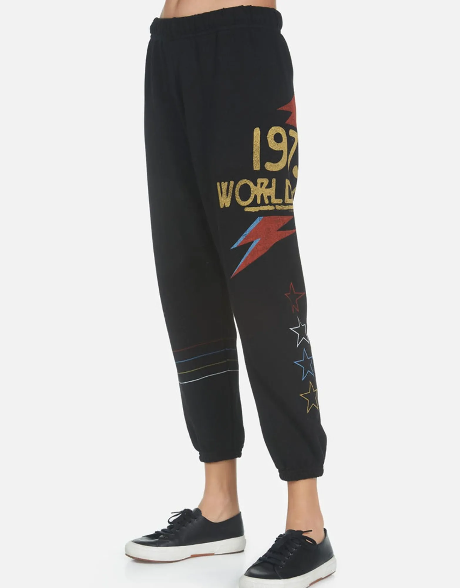Best Sale Bowie 1973 Tour Crop Sweatpant | Alana By Women Crop Sweatpants