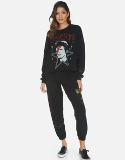 Best Sale Bowie 1973 Tour Crop Sweatpant | Alana By Women Crop Sweatpants