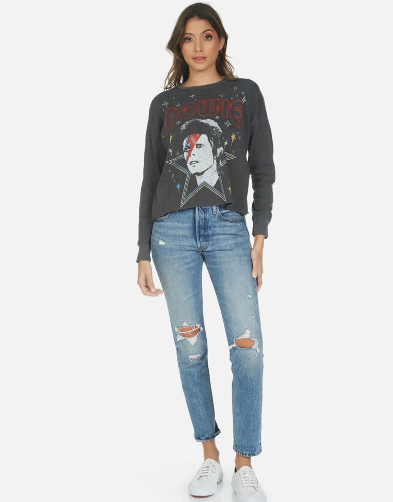 Cheap Bowie 1973 Tour L/S Concert Tee | Luella By Women Long Sleeve