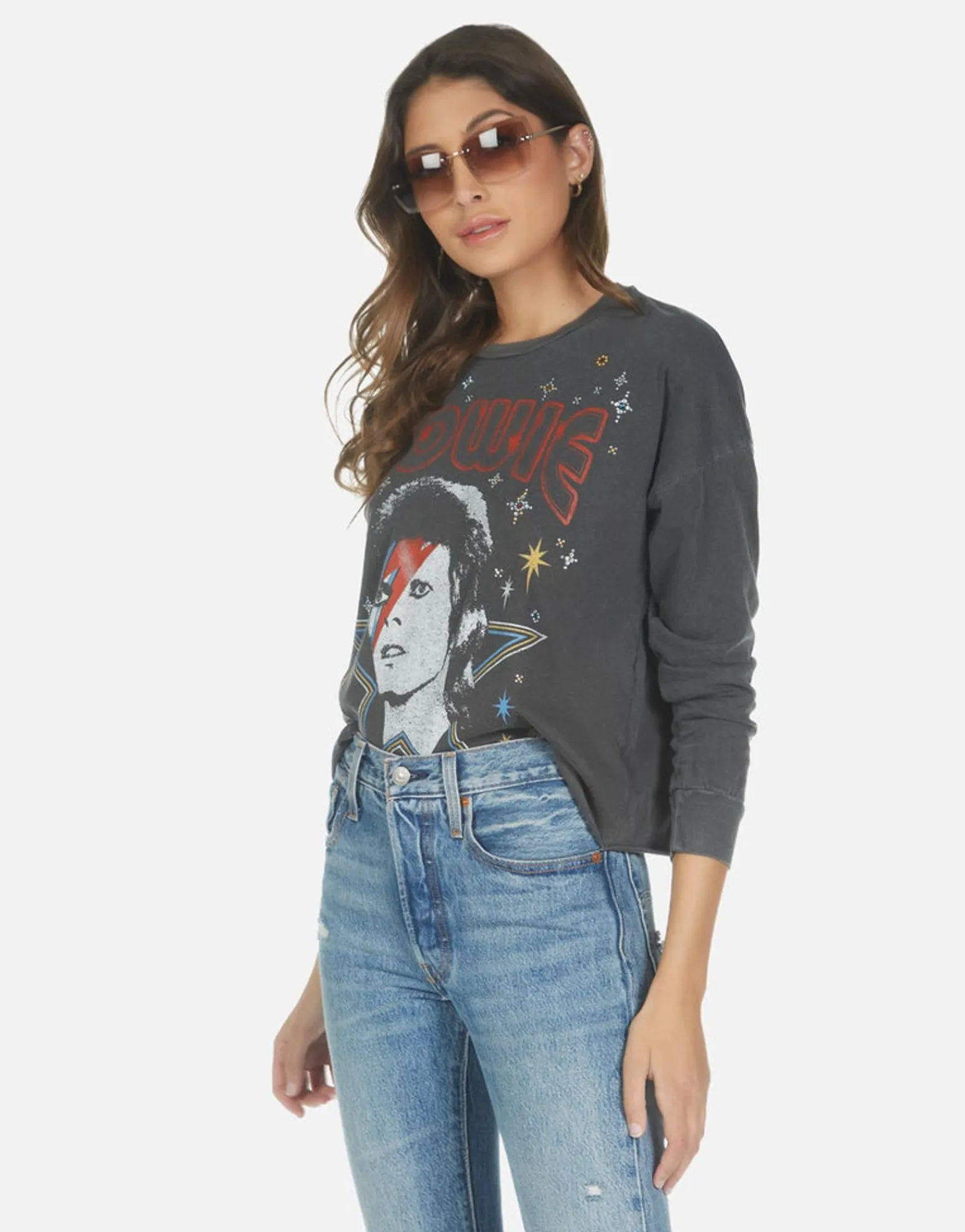 Cheap Bowie 1973 Tour L/S Concert Tee | Luella By Women Long Sleeve