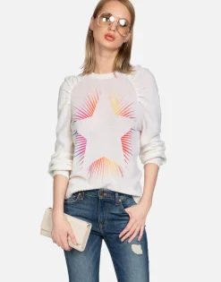 Best Sale Bright Starburst Cashmere Sweater | Vida By Women Sweaters & Knits