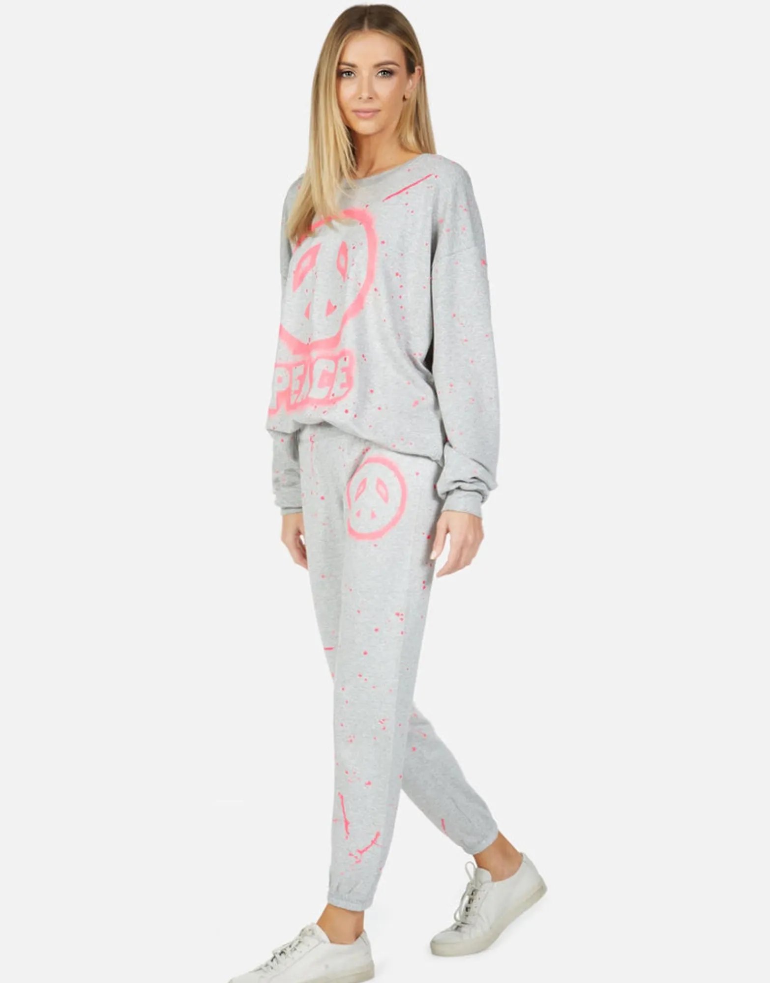 Shop Brynn Airbrush Peace Women Long Sweatpants