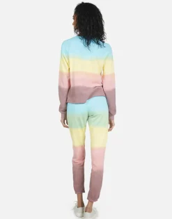 New Brynn Text Happy Face Women Long Sweatpants