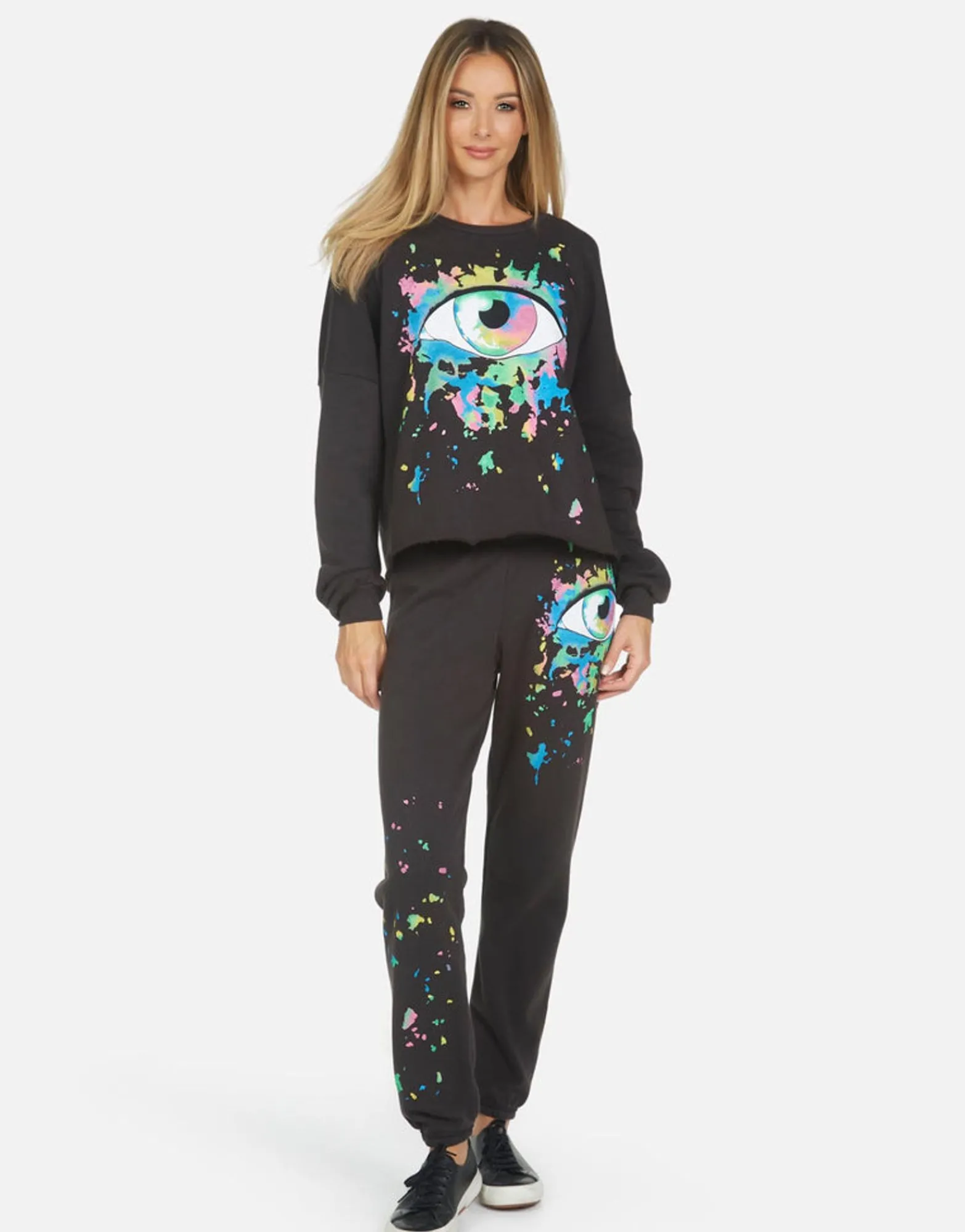 Hot Brynn Watercolor Eye Women Long Sweatpants