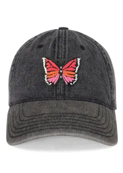Outlet Butterfly Patch Denim Hat In | Reina By Hats