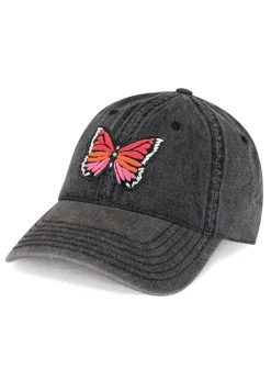 Outlet Butterfly Patch Denim Hat In | Reina By Hats