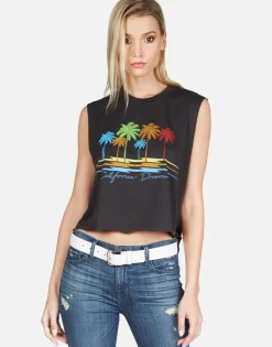 Best Cali Dreaming Crop Muscle Tank | Kel By Women Tanks