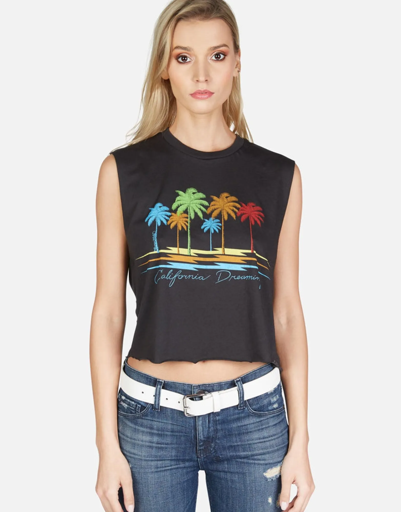 Best Cali Dreaming Crop Muscle Tank | Kel By Women Tanks