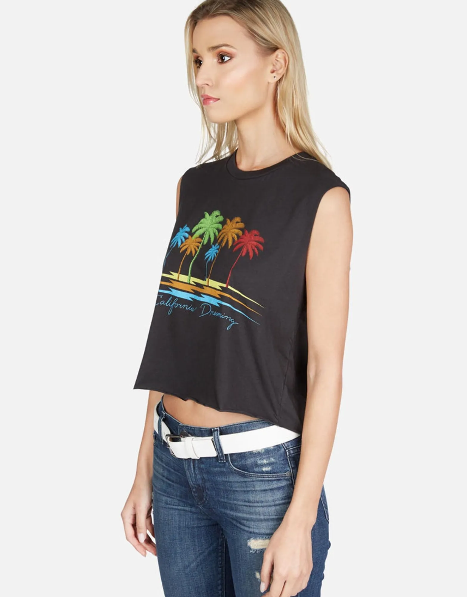 Best Cali Dreaming Crop Muscle Tank | Kel By Women Tanks