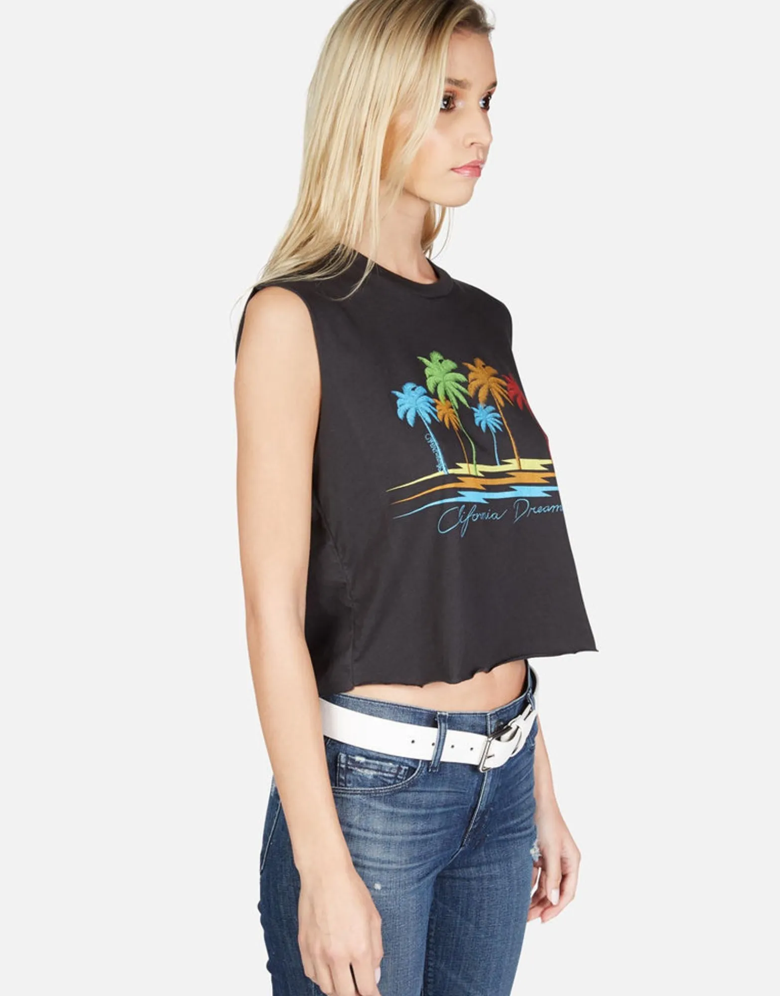 Best Cali Dreaming Crop Muscle Tank | Kel By Women Tanks