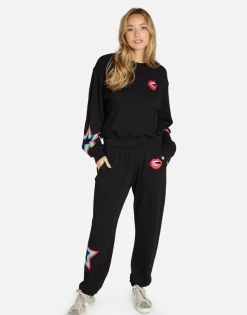 Flash Sale Candy Lip Crop Pullover In | Spalding By Women Long Sleeve