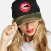 Sale Candy Lip Trucker Hat In Black/ Camo | Jilly By Hats