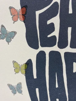 Flash Sale Canvas Crystal Love Butterfly Decor