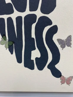 Flash Sale Canvas Crystal Love Butterfly Decor