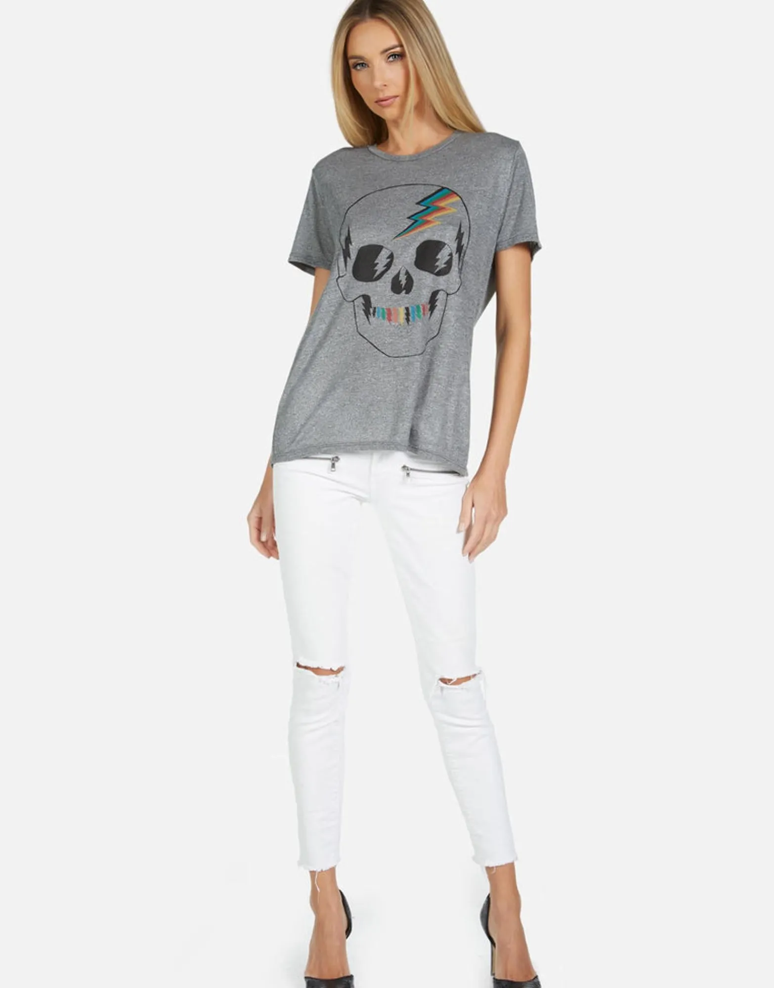 Store Capri Electric Skull Women Short Sleeve