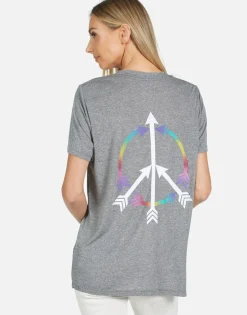 Best Capri Peace Arrow Women Short Sleeve