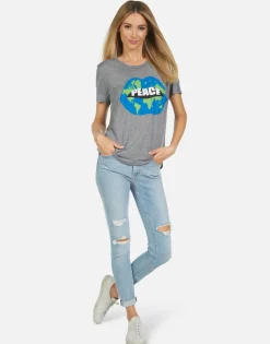 Discount Capri World Peace Love Women Short Sleeve
