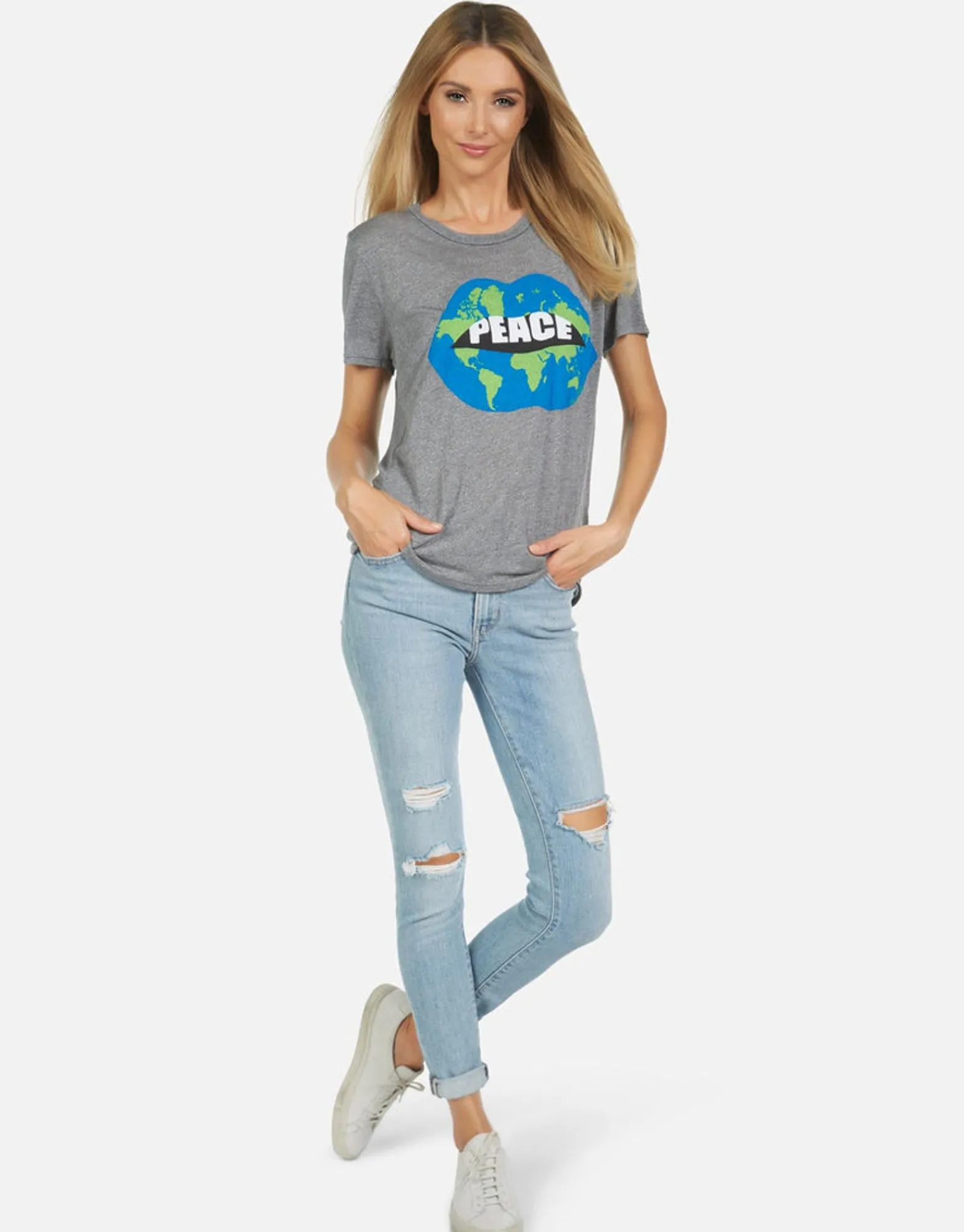 Discount Capri World Peace Love Women Short Sleeve