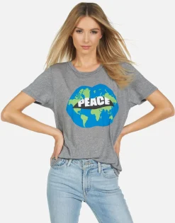 Discount Capri World Peace Love Women Short Sleeve