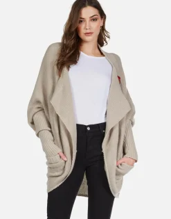 Best Sale Chain Heart Stars Draped Cardigan | Daya By Women Sweaters & Knits