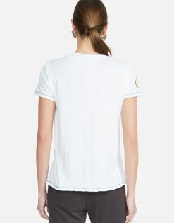 Flash Sale Color Checkered Heart S/S Tee W/ Studs | Aviana By Women Short Sleeve