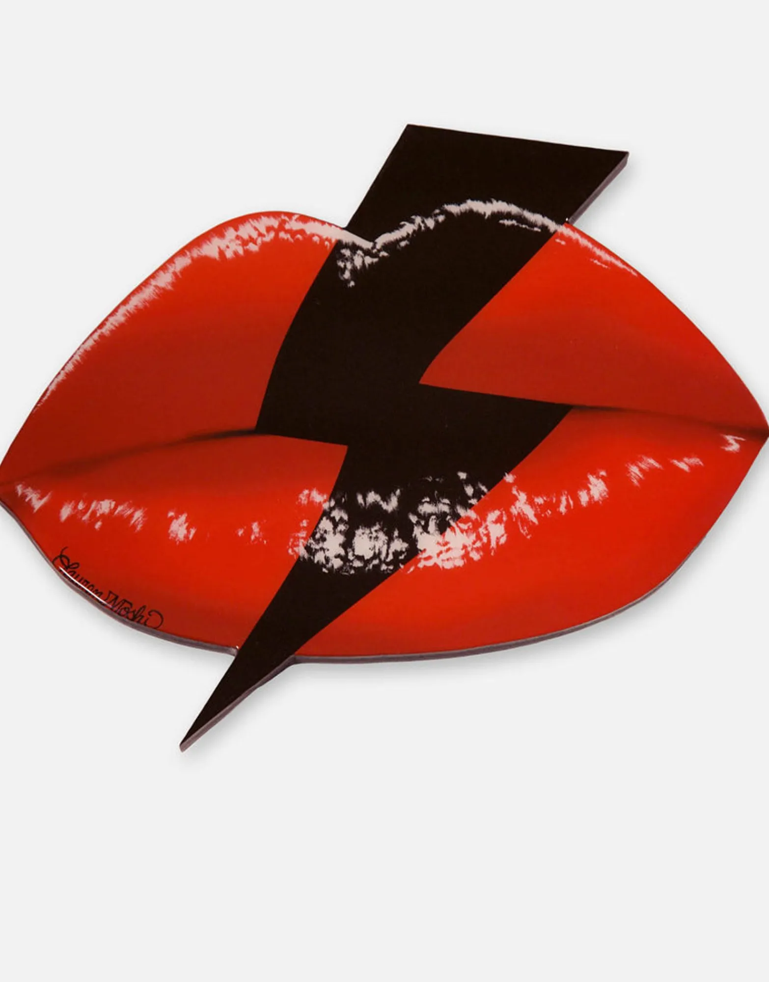 Cheap Color Cig Lip Wooden Canvas Art By Decor