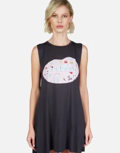 New Color Elements Lip Sleeveless Dress | Deanna By Women Dresses