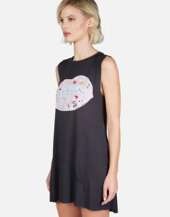 New Color Elements Lip Sleeveless Dress | Deanna By Women Dresses
