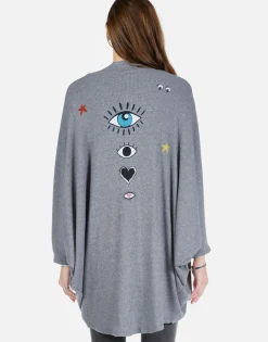 Outlet Cosmic Glam Eyes Cardigan Wrap | Isla By Women Sweaters & Knits