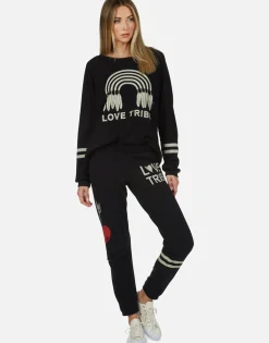 New Cosmic Lightning Eye L/S Vintage Pullover | Noleta By Women Long Sleeve