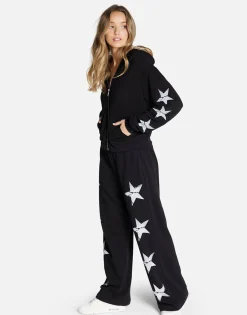 Clearance Cracked Star Zip Hoodie In | Lachelle By Women Hoodies