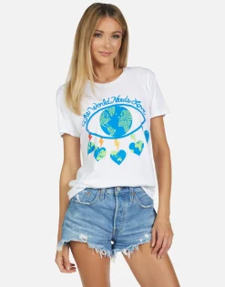 Best Sale Croft World Eye Love Women Short Sleeve