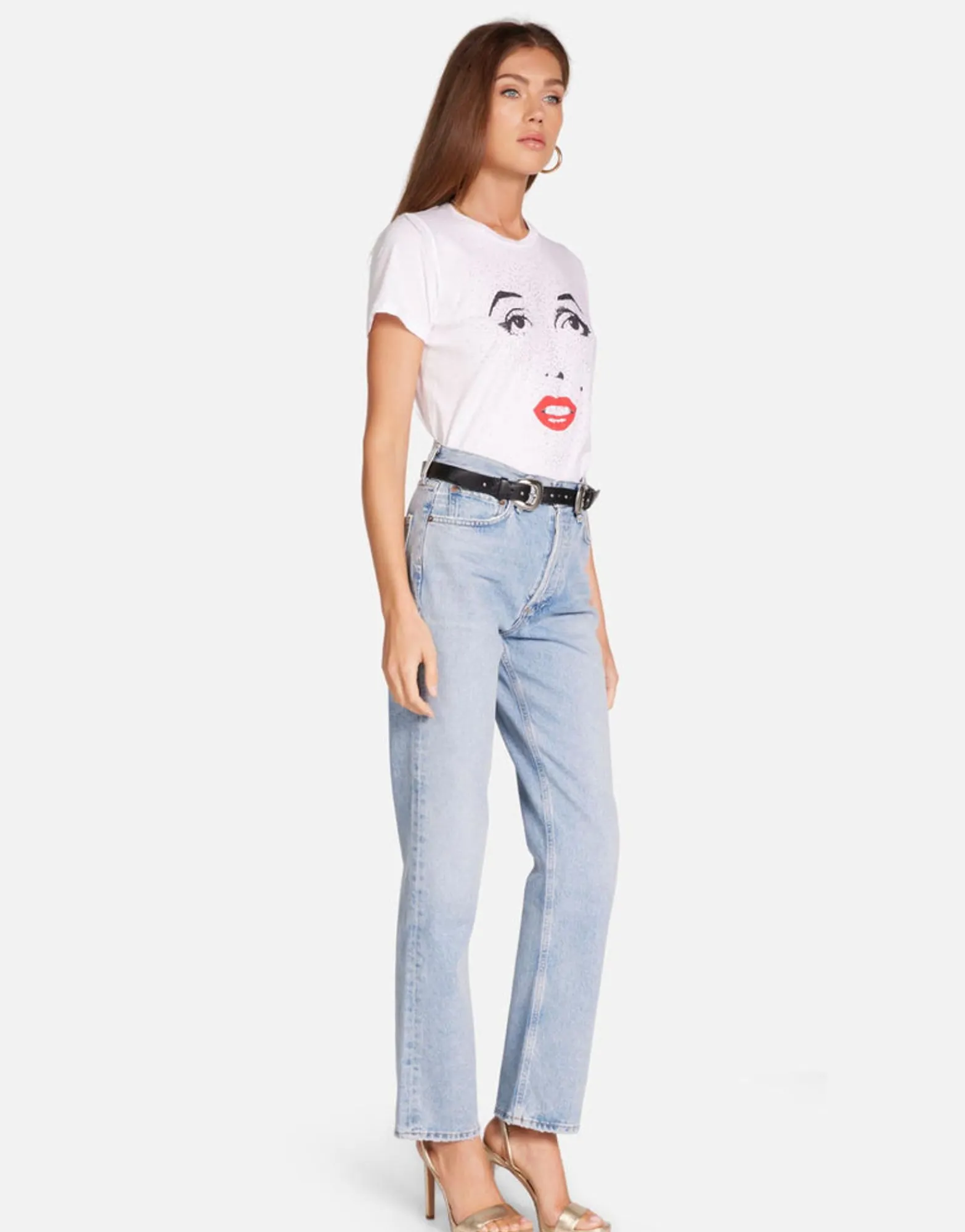 Clearance Croft X Crystal Marilyn Monroe Women Short Sleeve