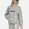 Hot Crystal #1 Love Pullover Hoodie | Melanie By Women Hoodies