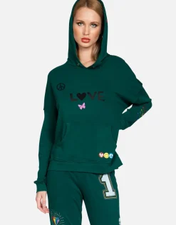Hot Crystal #1 Love Pullover Hoodie | Melanie By Women Hoodies