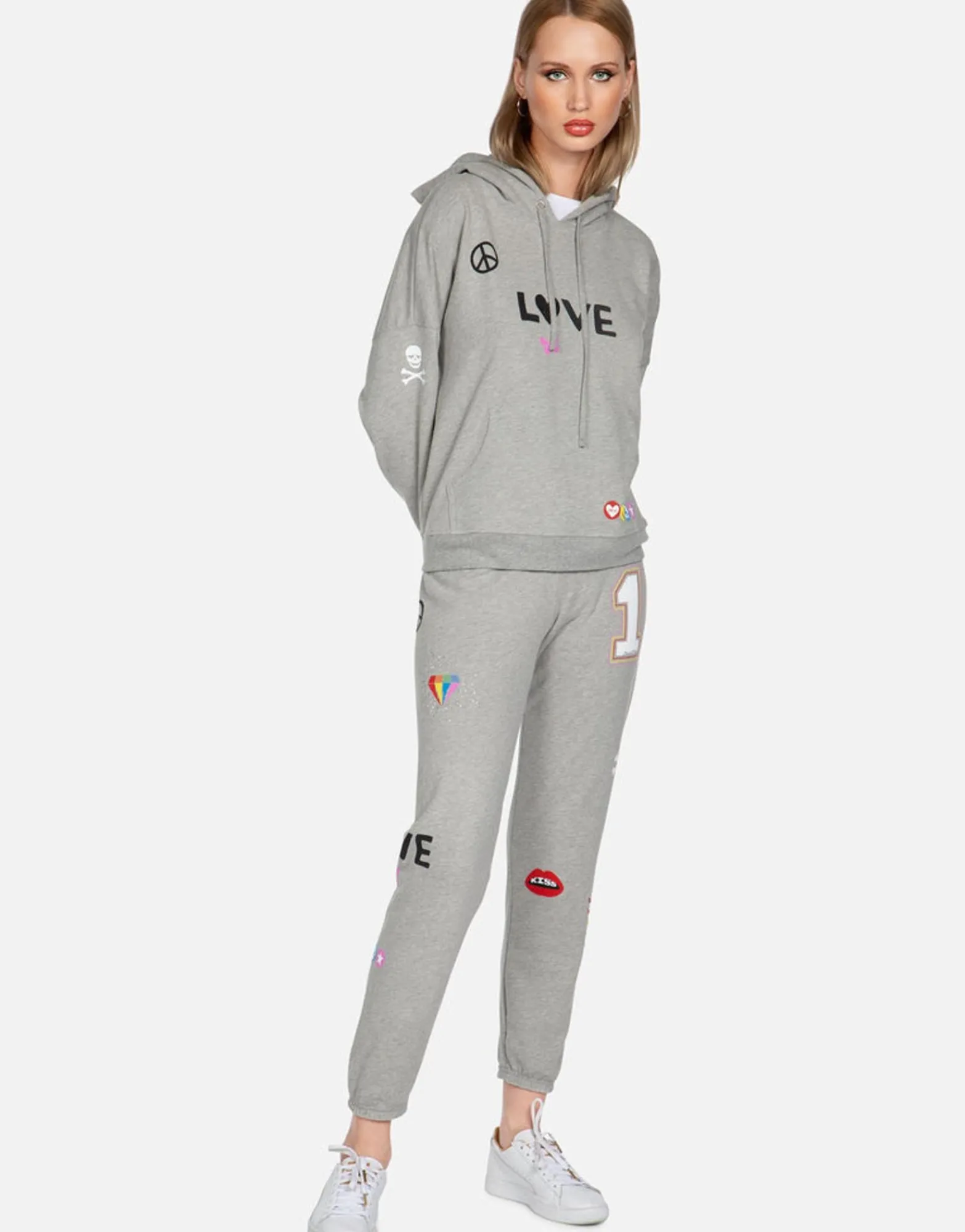 Hot Crystal #1 Love Pullover Hoodie | Melanie By Women Hoodies
