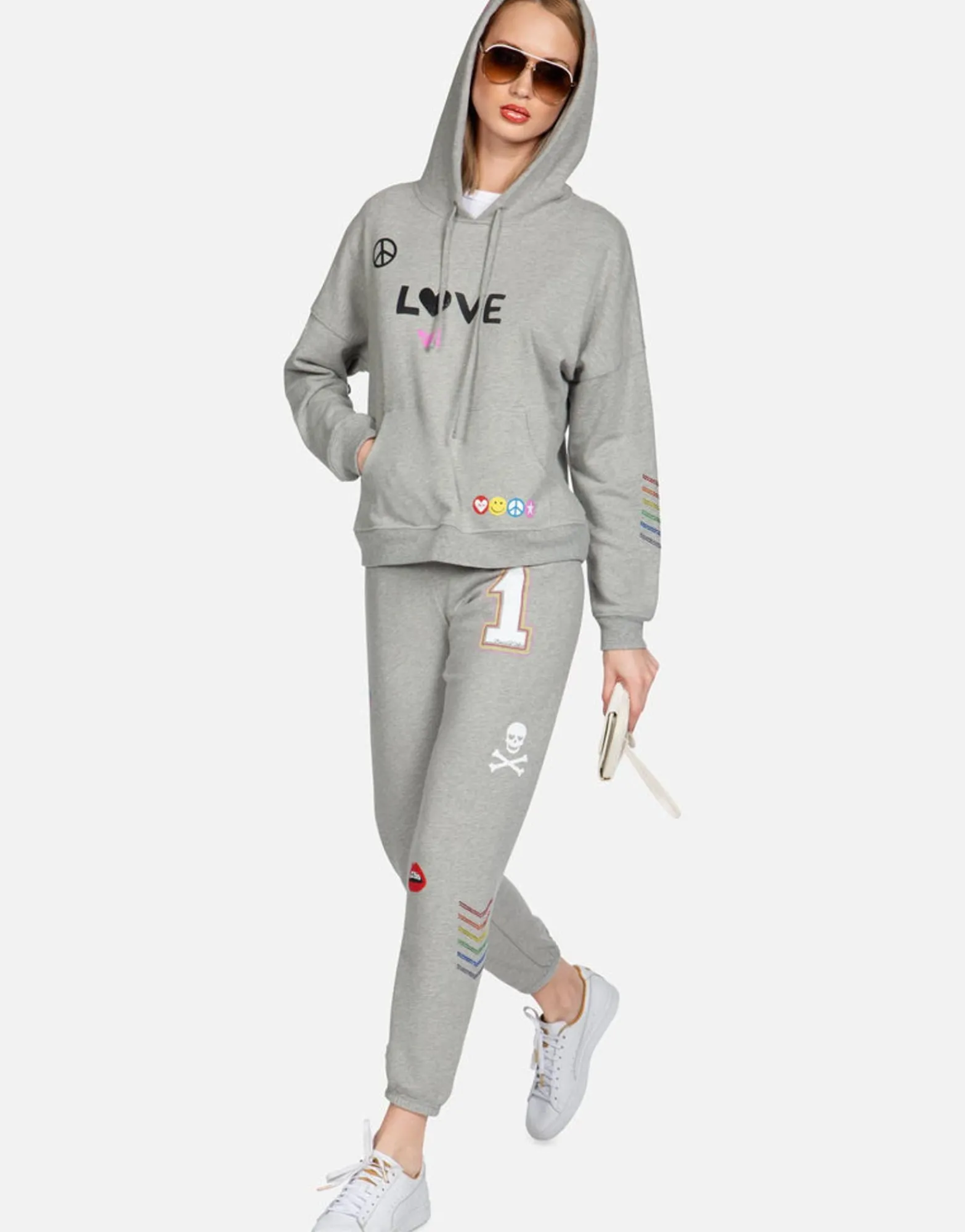 Hot Crystal #1 Love Pullover Hoodie | Melanie By Women Hoodies