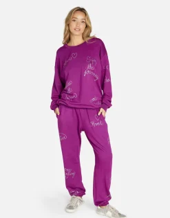 Hot Crystal Affirmations Pullover In | Babbs By Women Long Sleeve