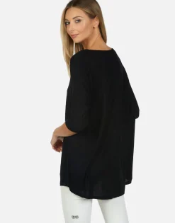 Best Crystal Biting Lip L/S Tee | Eva By Women Long Sleeve