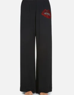 Fashion Crystal Biting Lip Pajama Set | Waverly By Women Short Sleeve