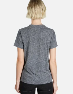 Store Crystal Biting Lip S/S Vintage Tee W/ Holes | Capri By Women Short Sleeve