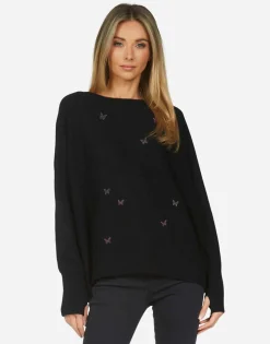 Cheap Crystal Butterflies Cashmere Sweater | Ladona X By Women Sweaters & Knits