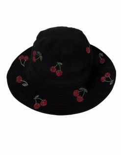 Fashion Crystal Cherries Bucket Hat In | Adina X By Hats