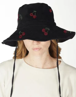 Fashion Crystal Cherries Bucket Hat In | Adina X By Hats