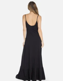 Online Crystal Cherries Maxi Ruffle Dress In | Beatrix By Women Dresses