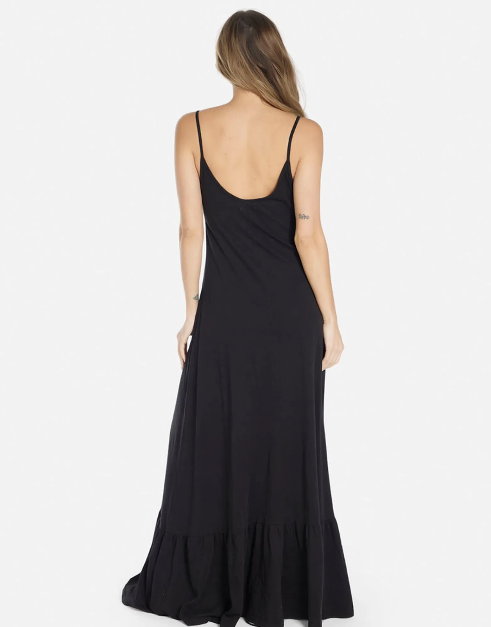 Online Crystal Cherries Maxi Ruffle Dress In | Beatrix By Women Dresses