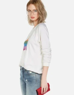 Clearance Crystal Dripping Star Vintage Pullover | Noleta By Women Long Sleeve